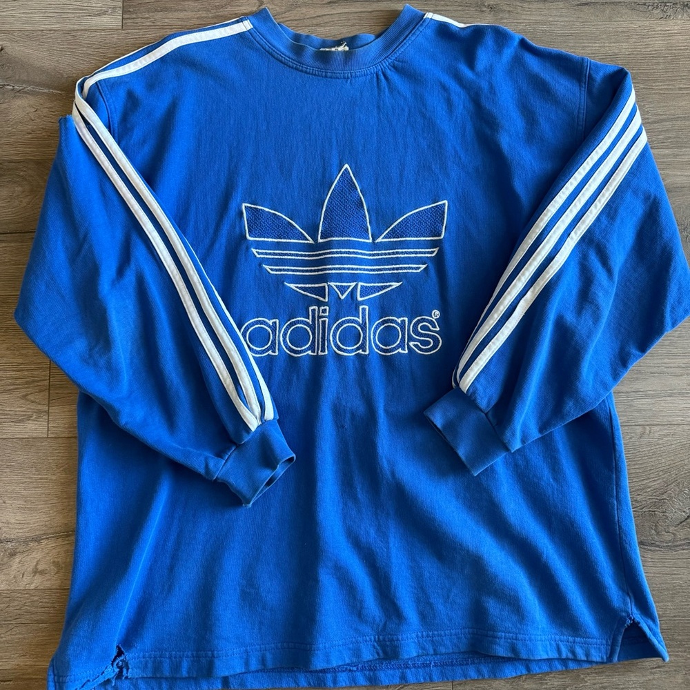 Vintage Adidas Blue Crewneck